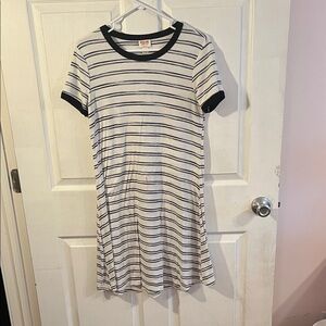 Striped Black and White Dress